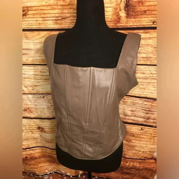 FAUX Leather Corset Top size 1X - Picture 2 of 15